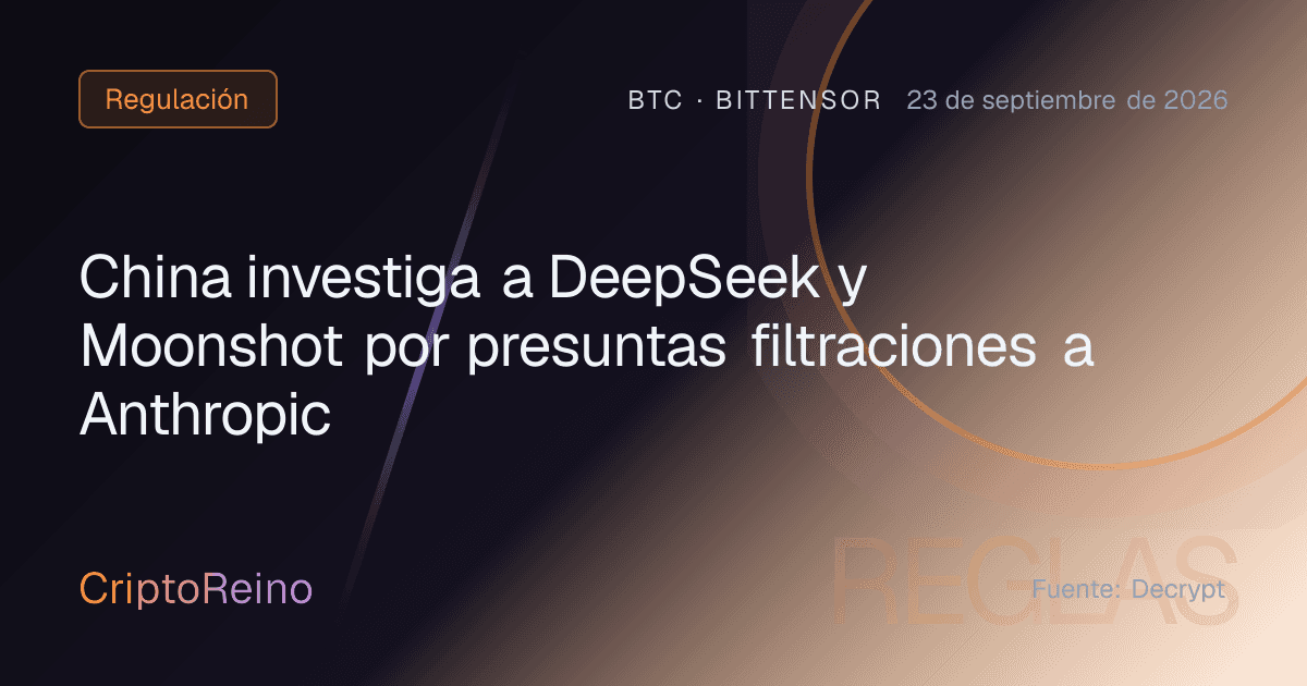 China investiga a DeepSeek y Moonshot por presuntas filtraciones a Anthropic