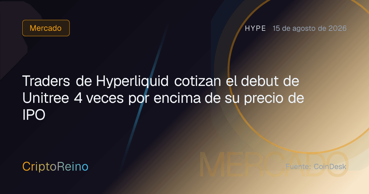 Traders de Hyperliquid cotizan el debut de Unitree 4 veces por encima de su precio de IPO