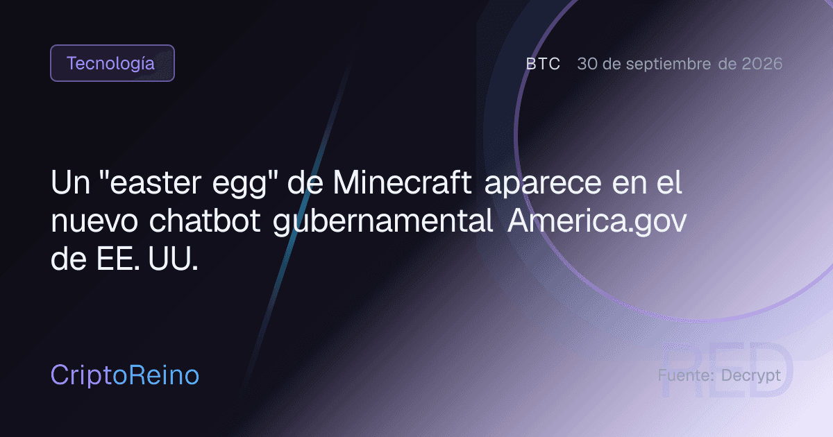 Un "easter egg" de Minecraft aparece en el nuevo chatbot gubernamental America.gov de EE. UU.